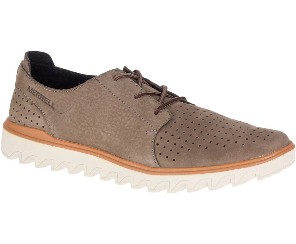 Buty Sportowe Merrell Męskie Szare - Downtown Lace - 634852-YXG